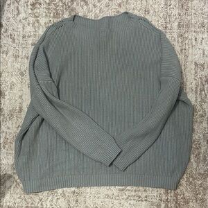 Amazon Gray Off-the-Shoulder Sweater